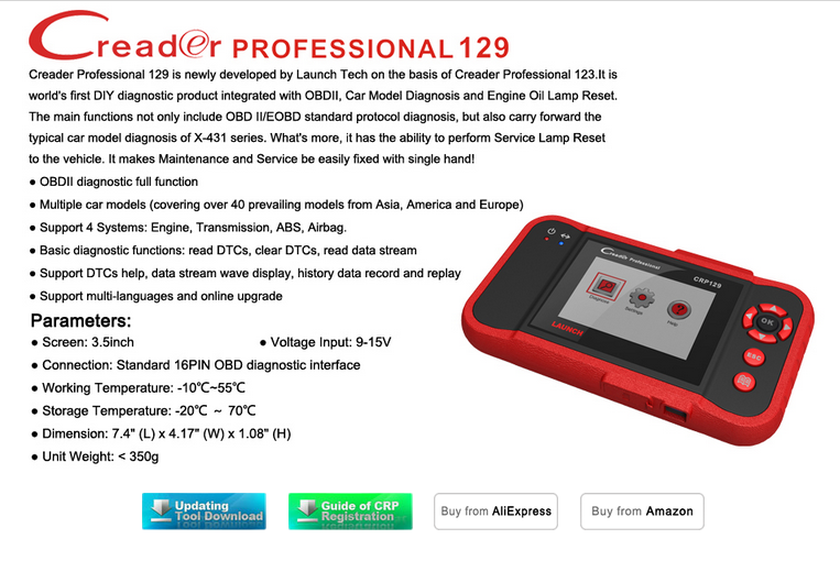 Обновление CRpro123/129 / Launch СНГ — официальное представительство ...